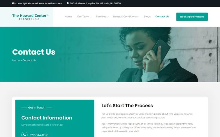 The Howard Center for Wellness: Contact us