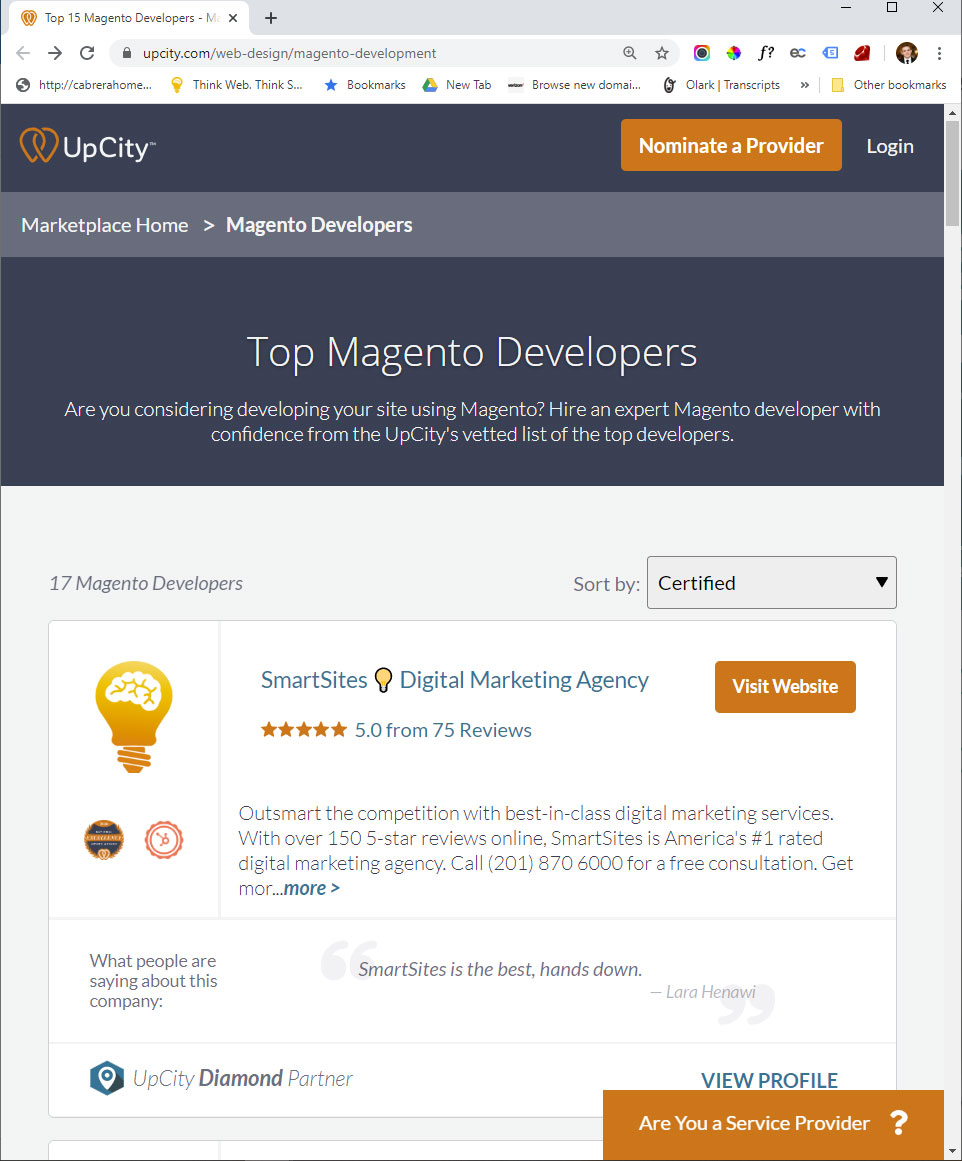 Upcity Magento review