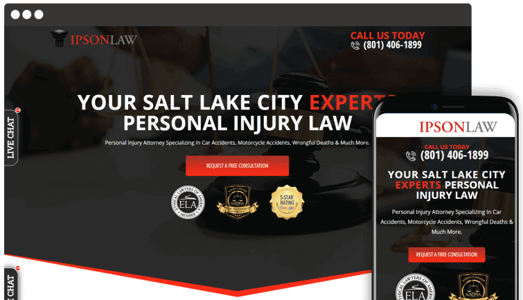 IpsonLaw: Attorney & Law Website Redesign