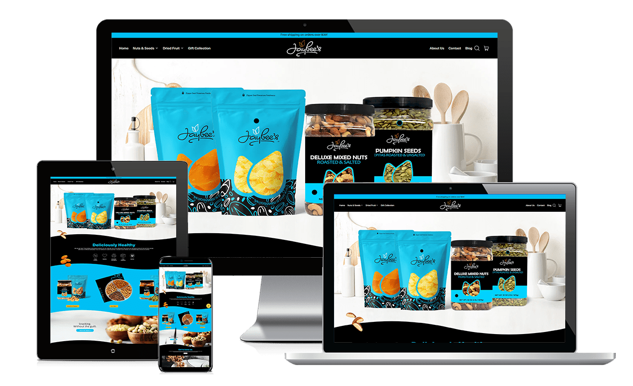 Jaybee's Nuts & Dried Fruit: Website Revamp Showcase