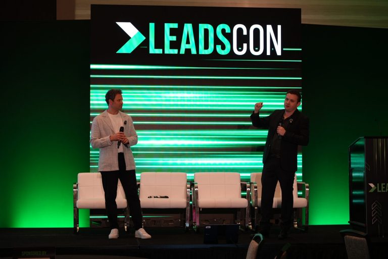 Michael Melen and Dr. Alex Rubinov answering questions at LeadsCon 2026