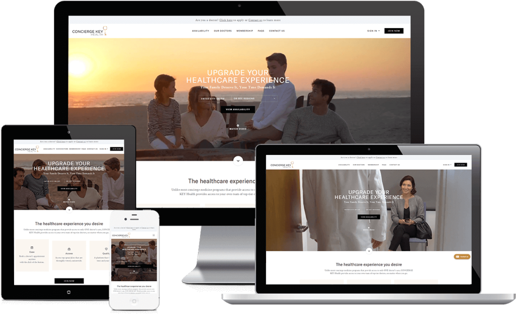 Concierge Key Health website