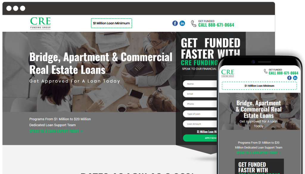 CRE Funding Group website