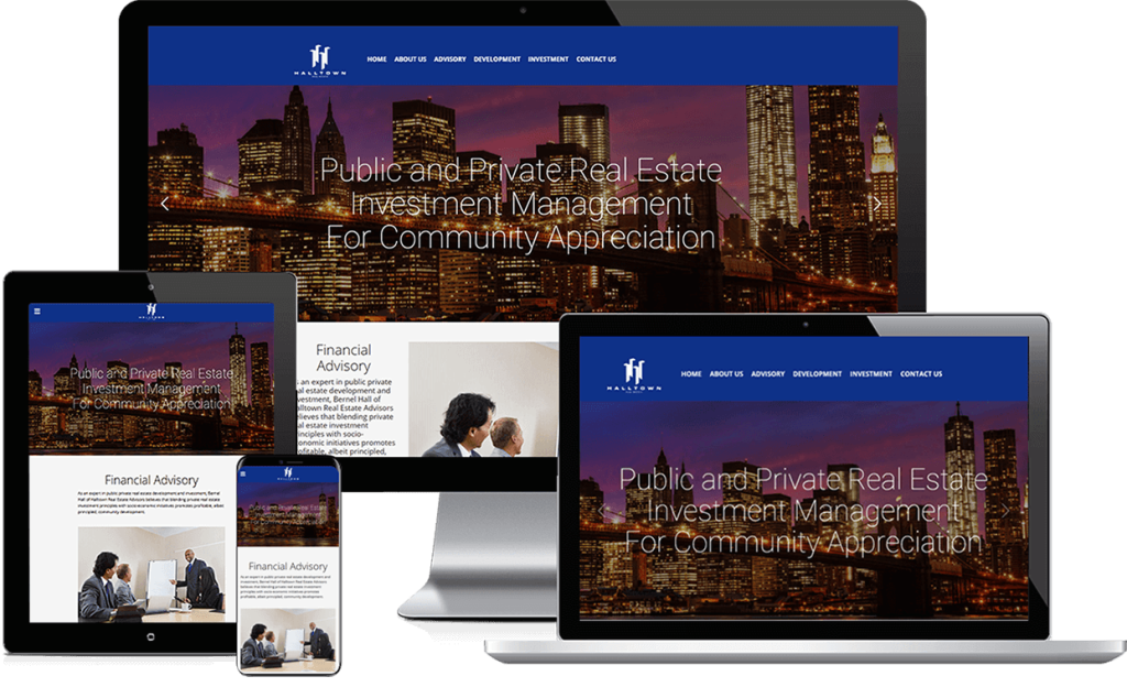 Hall Town Real Estate website