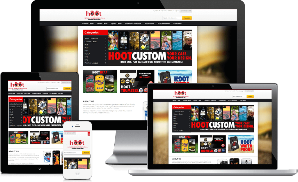 Hootcase website home page