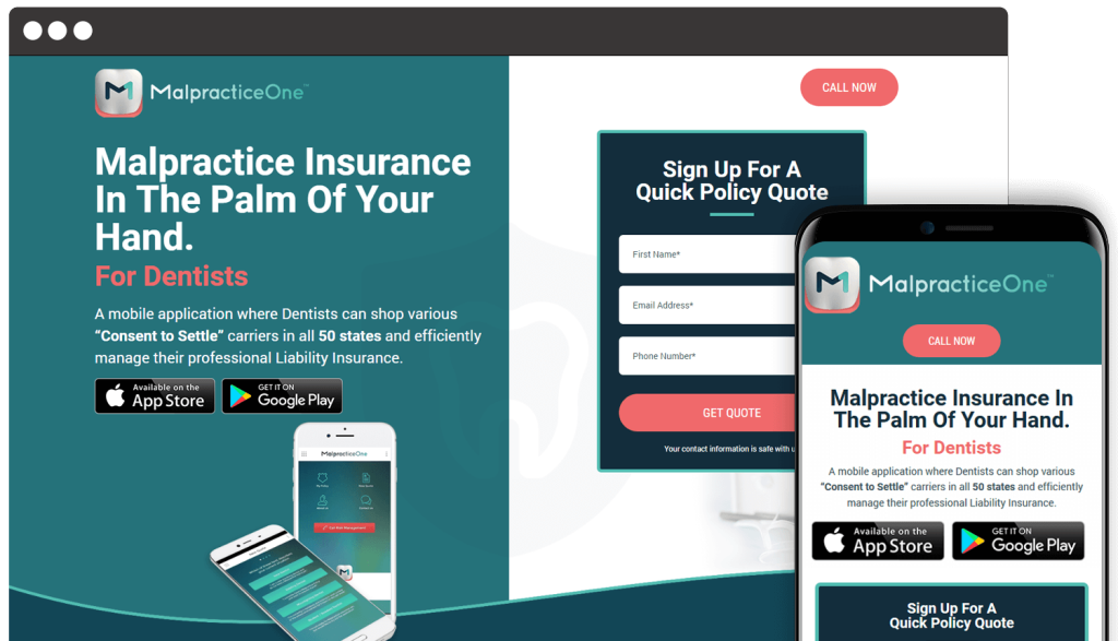 Malpractice One website