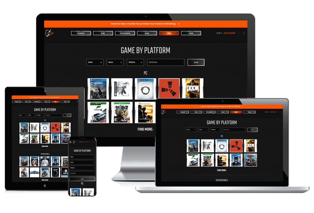 Meta Digital Athletics website