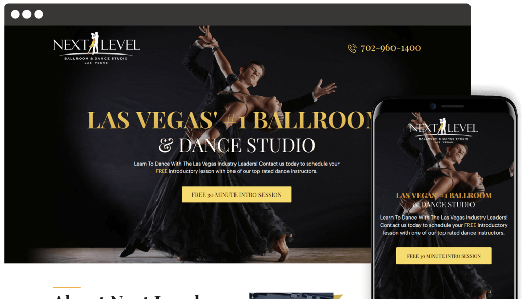 Next Level Ballroom website