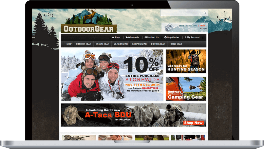 Outdoor Gear website