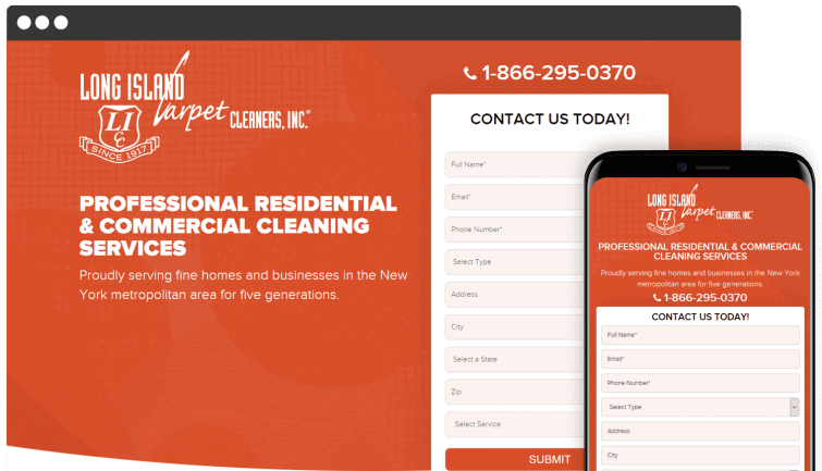 Long Island Carpet Cleaners Inc: Homeservices Website Redesign