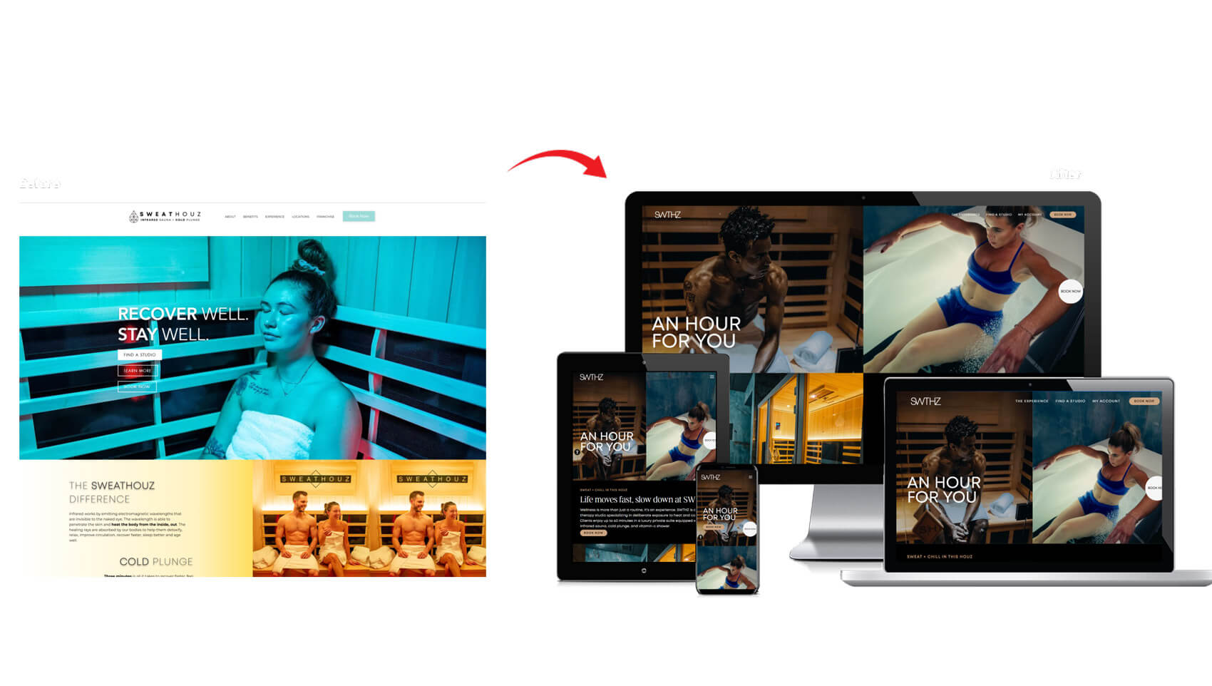 SweatHouz Medical & Healthcare Before/After