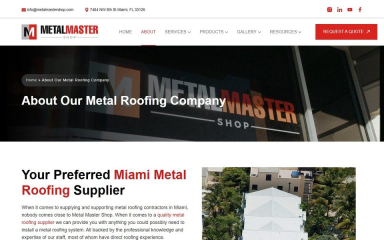 Metal Master Shop: About the company
