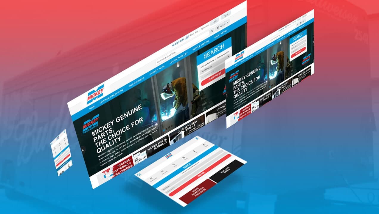 Mickey Parts Website Design