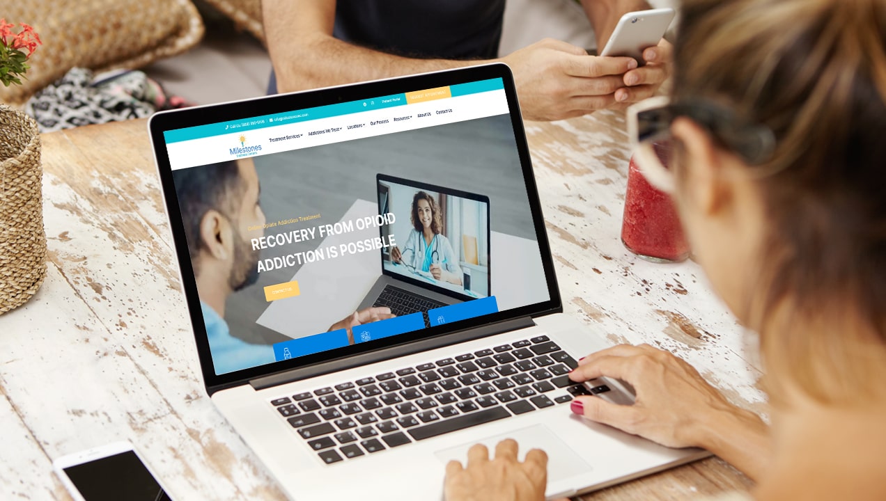 Milestones Wellness Center SEO, PPC Healthcare Graphics
