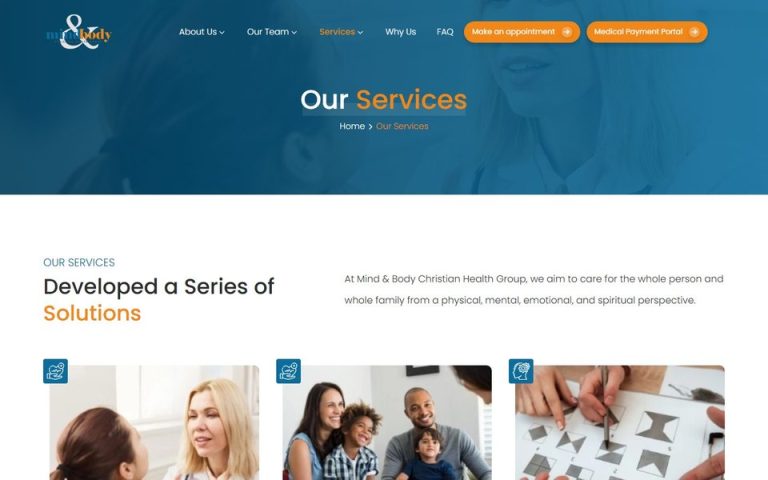Mind & Body Christian Health Group: Our services