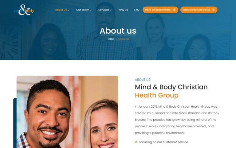 Mind & Body Christian Health Group: About us