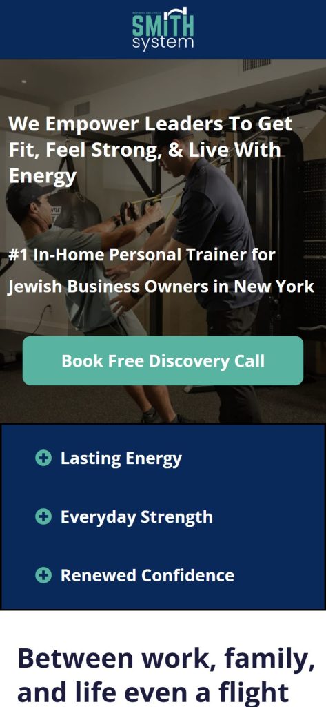 Smith System homepage on a phone