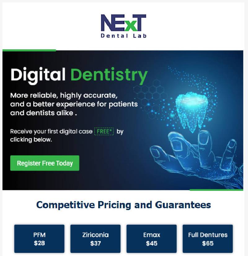 Next Dental Lab Medical Equipment Campaign