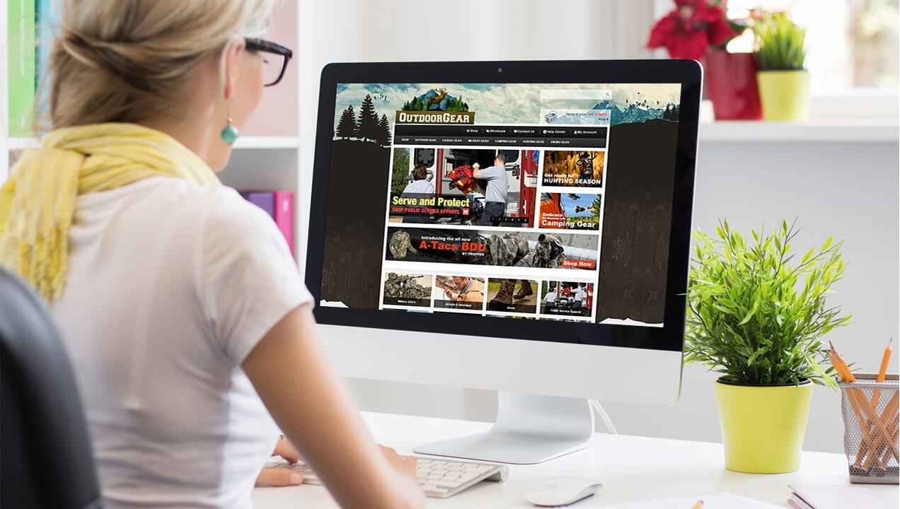 Outdoor Gear desktop website