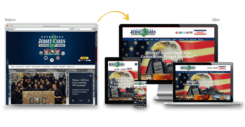 Operation Jersey Cares: Local Business Website Redesign