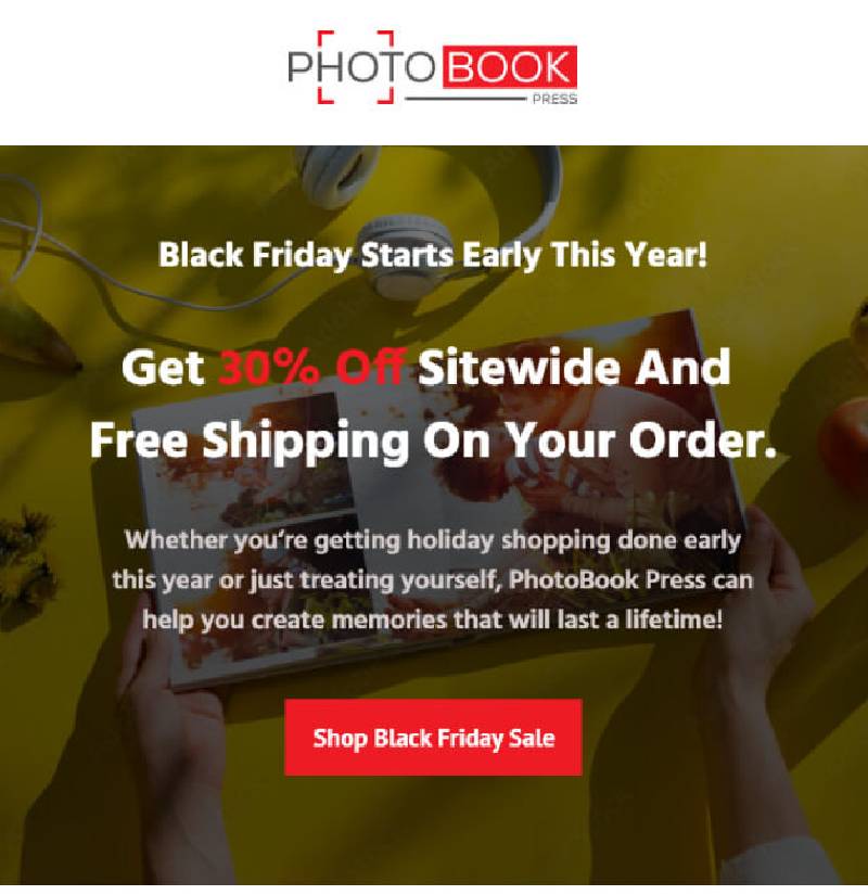 Photobook Press Ecommerce Campaign