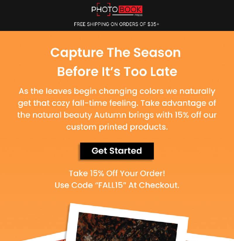 Photobook Press Ecommerce Campaign