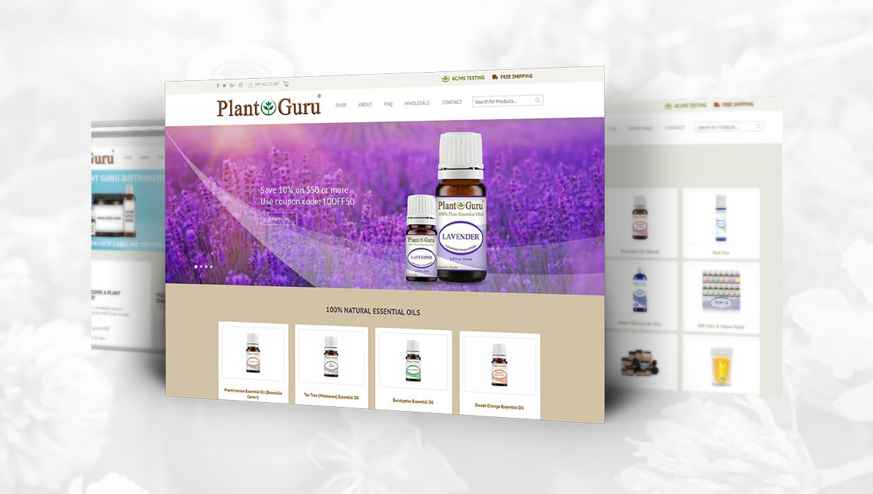 Plant Guru responsive website design