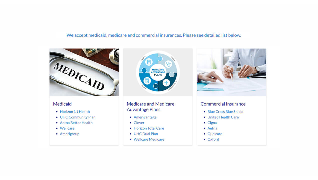 Podiatry Center Service Page Design