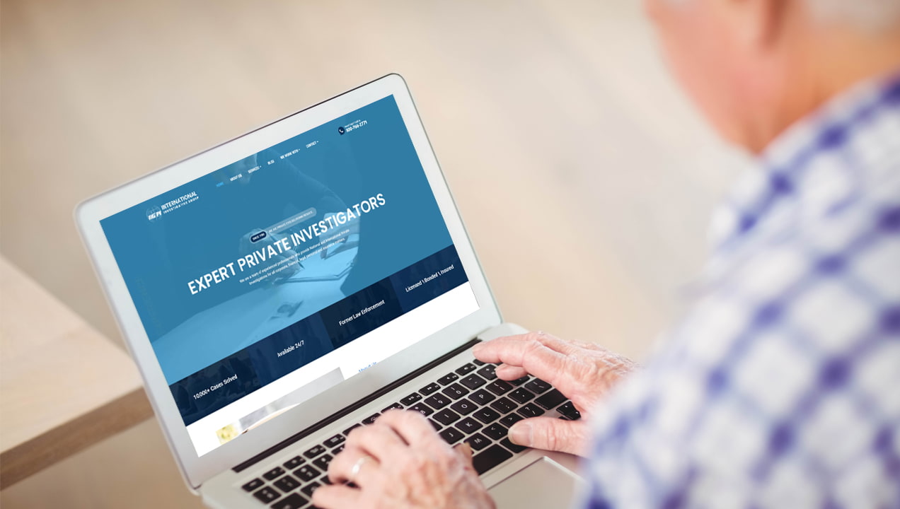 PPC Small Business: International Investigators Expert Private Investigators, in laptop