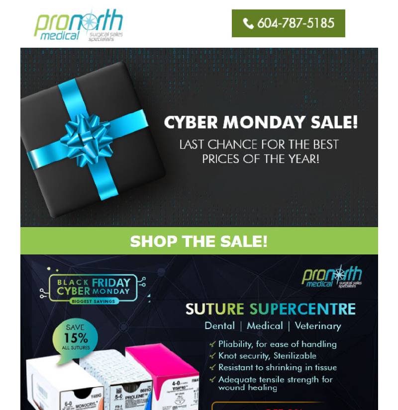 ProNorth Medical Medical Equipment Campaign