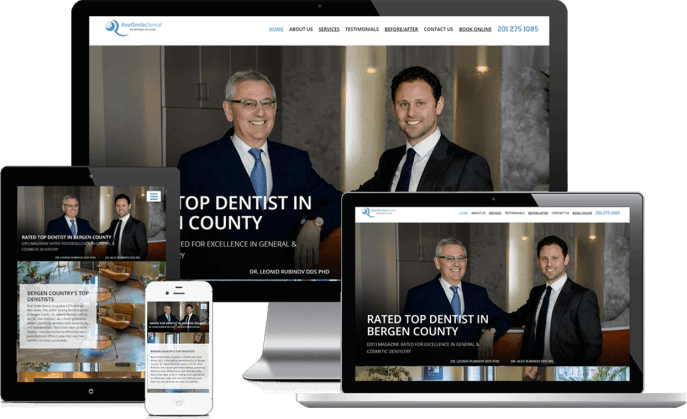 Custom website design for a general dental practice