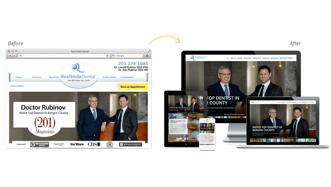 Real Smile Dental Website Design