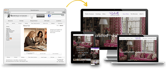 Rockville Interiors Web Design sm Example
