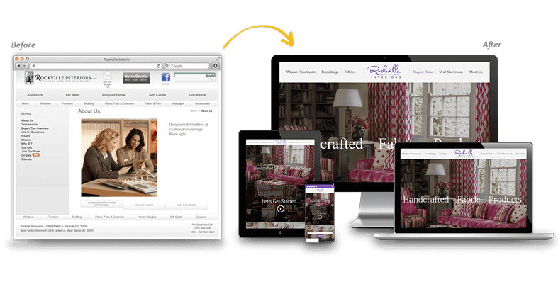 Rockville Interiors: Home Services Website Redesign