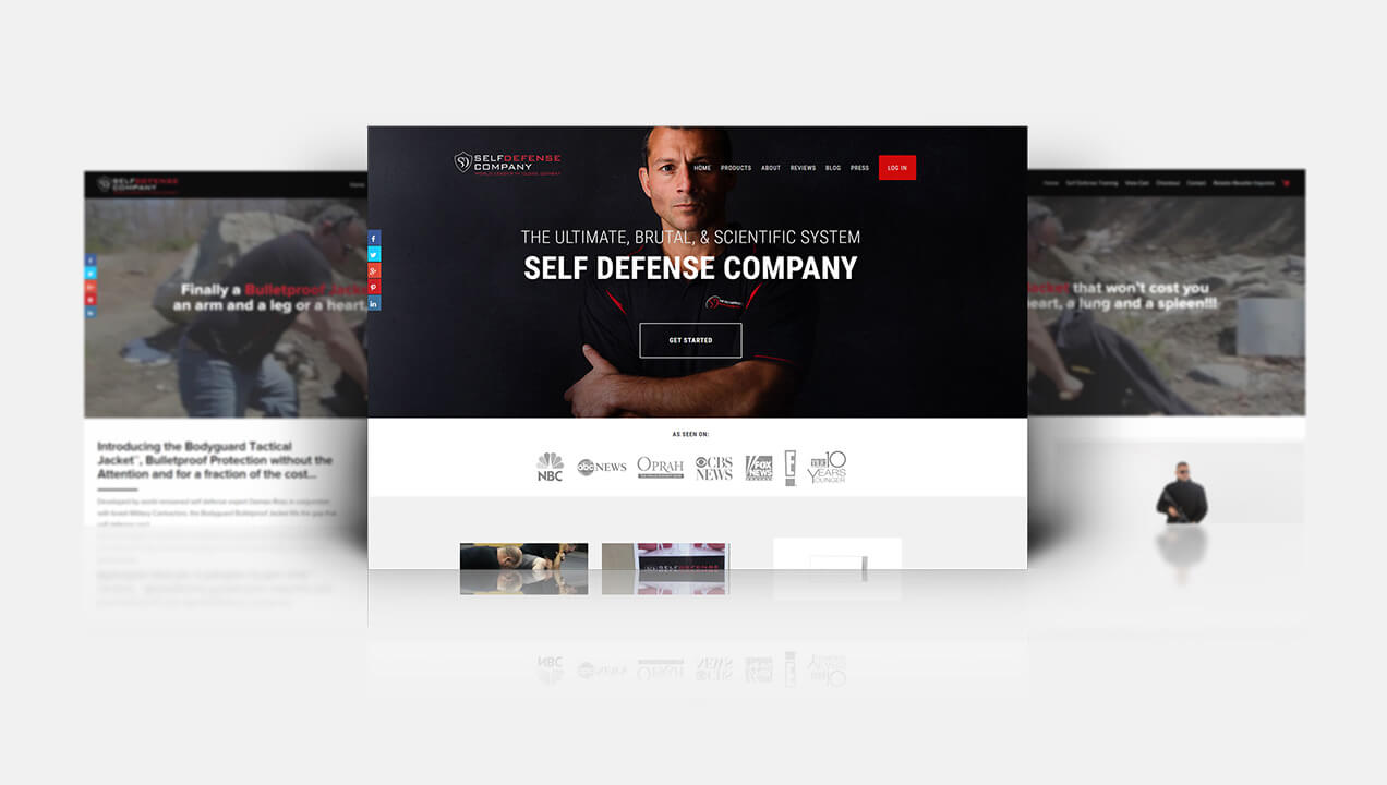 Self Defense Company homepage design