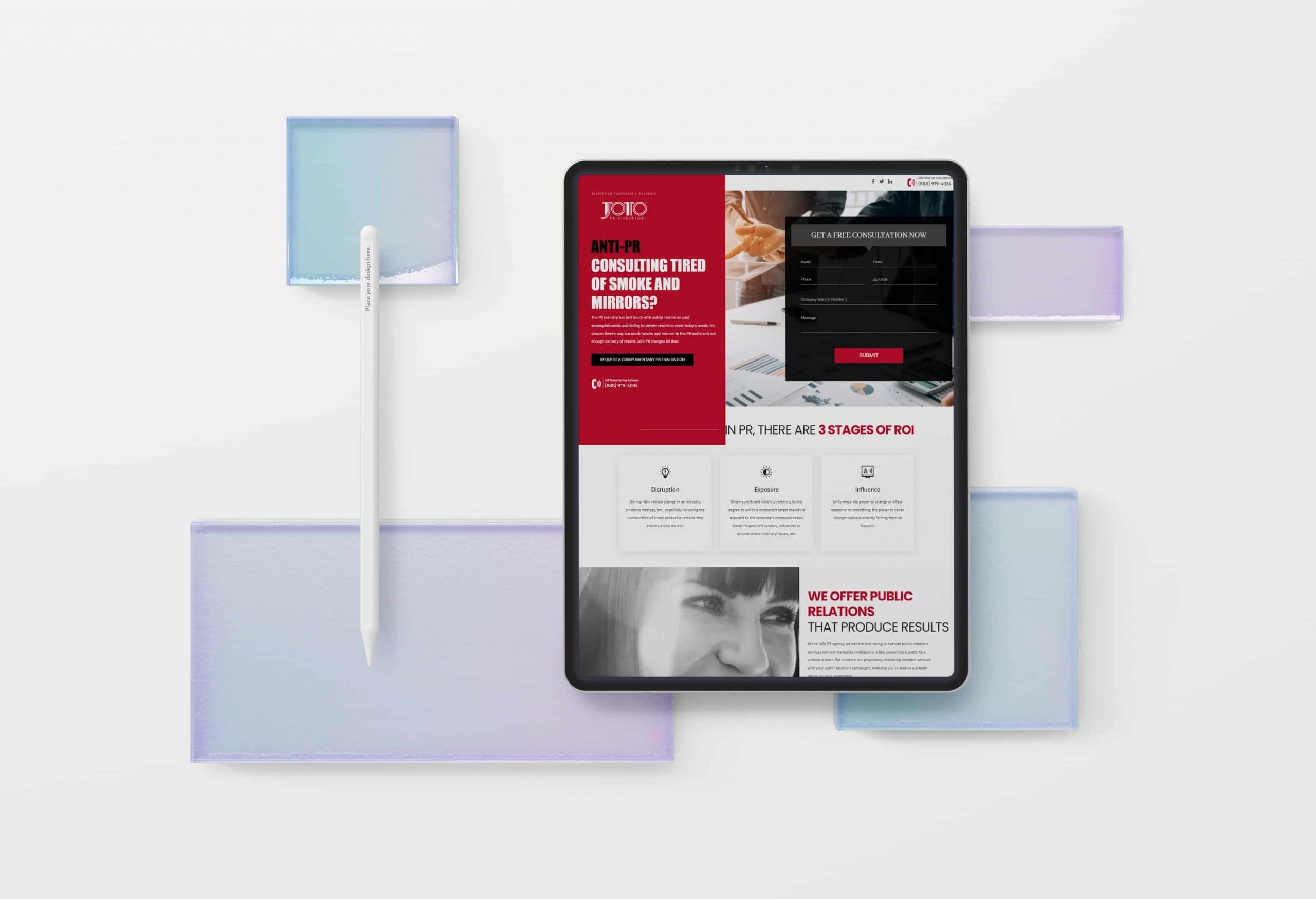 SEO & PPC Business-to-Business: Joto Ventures, in Ipad