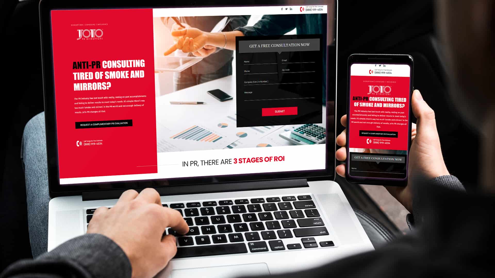 SEO & PPC Business-to-Business: Joto Ventures, in Laptop