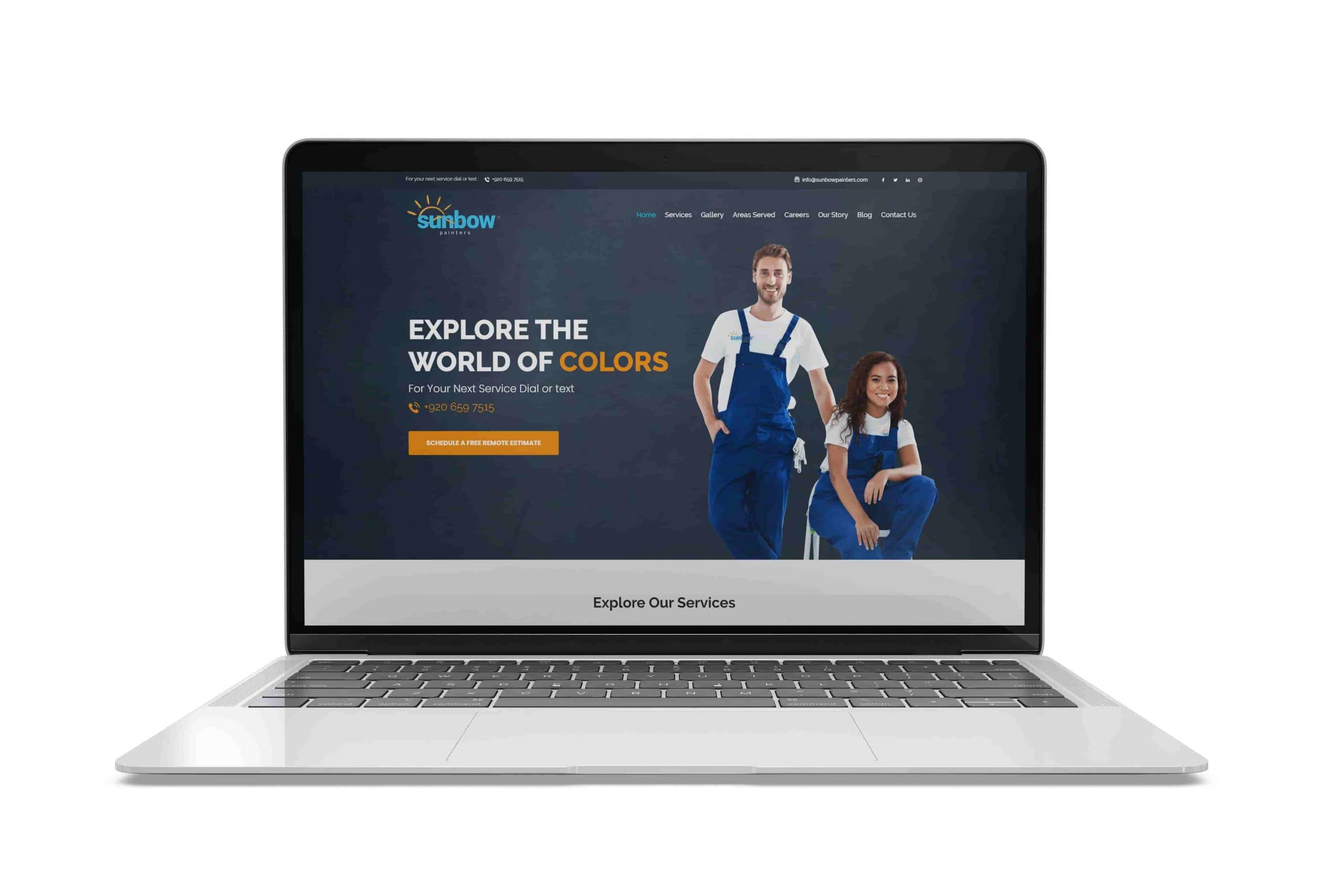 SEO & PPC Home Services: Sunbow Company Explores the World of Colors in Laptop