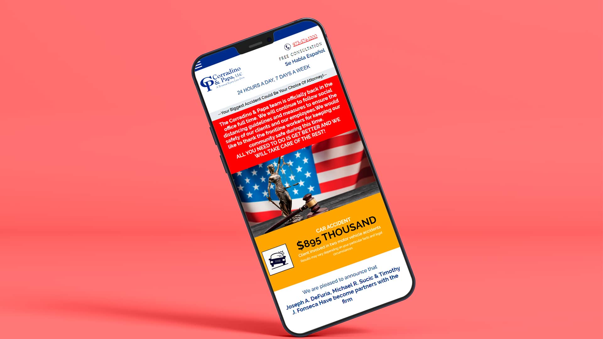 SEO & PPC Legal: Corradino & Papa, in Mobile