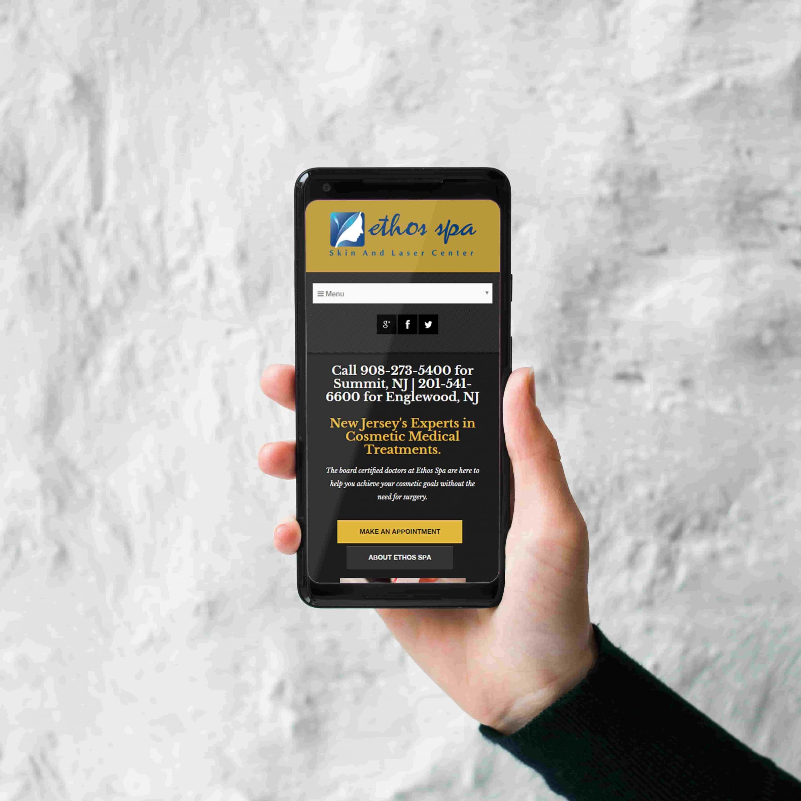 SEO & PPC Medical & HealthCare: Ethos Spa Skin and Laser Center- Make an Appointment