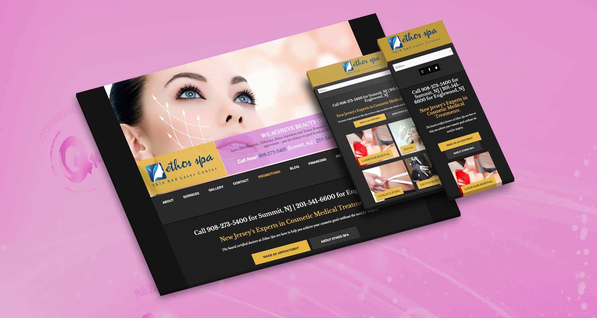 SEO & PPC Medical & HealthCare: Ethos Spa Skin and Laser Center Promotions
