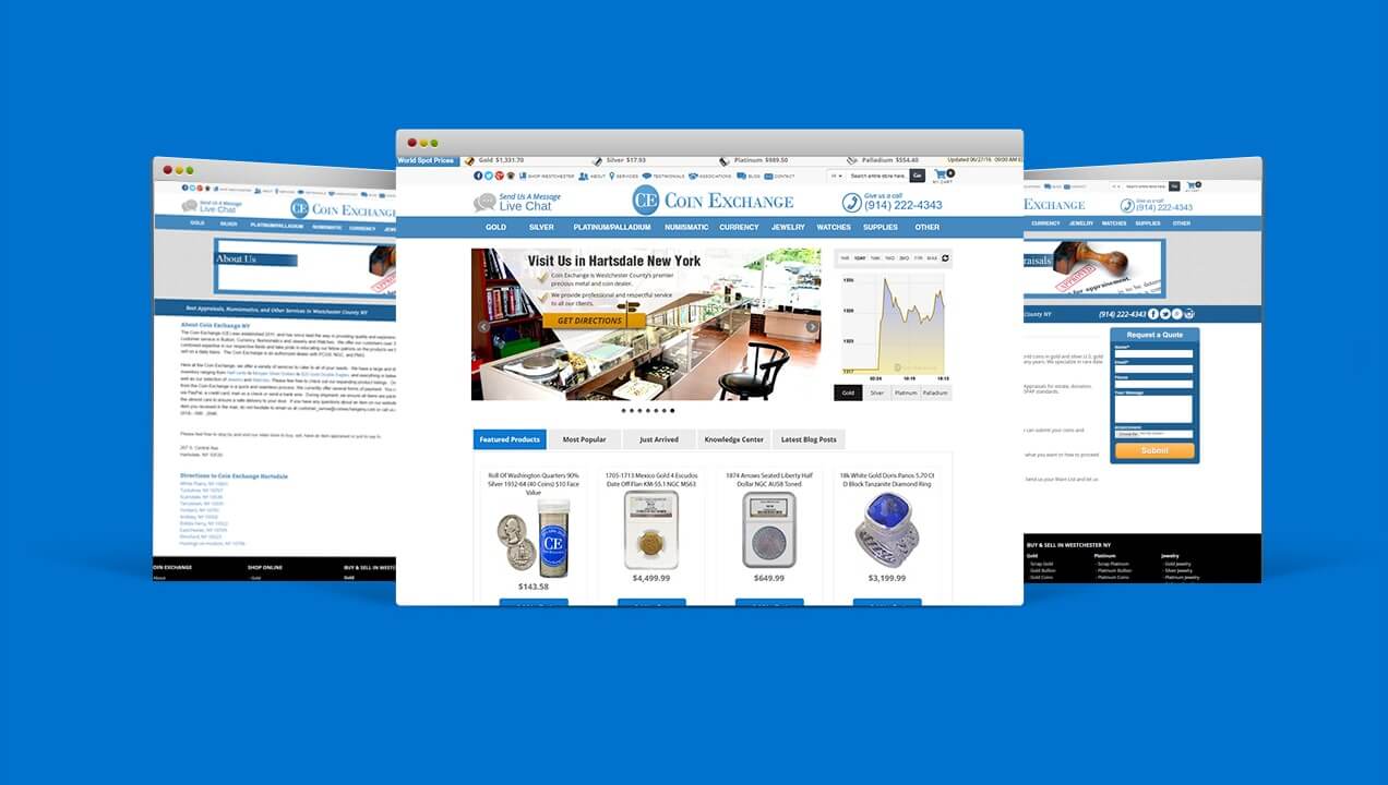 Coin Exchange redesigned website