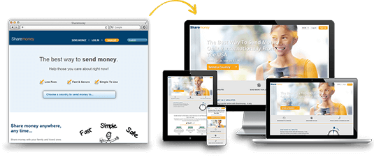 Sharemoney Web Design sm Example