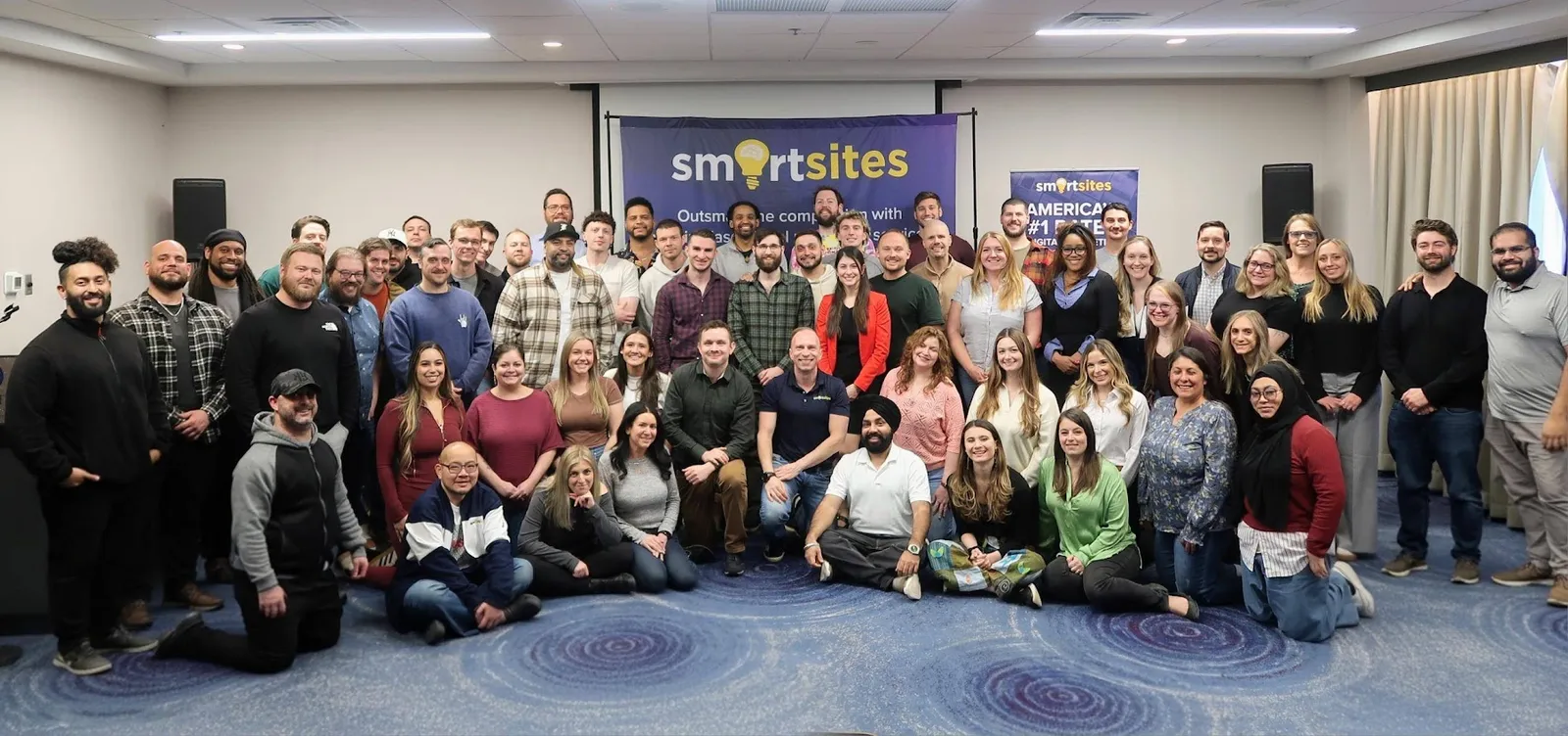 The whole SmartSites company at the 2026 company gathering