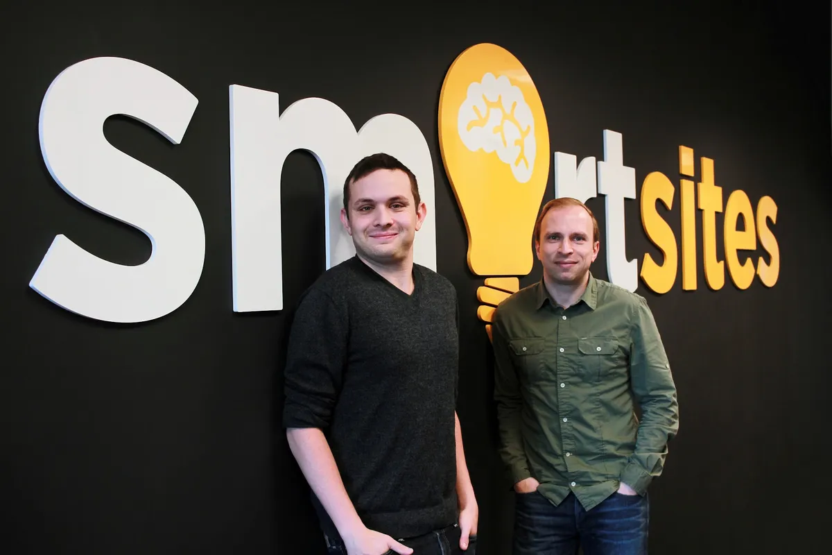 Co-founders Michael and Alex Melen at the SmartSites office