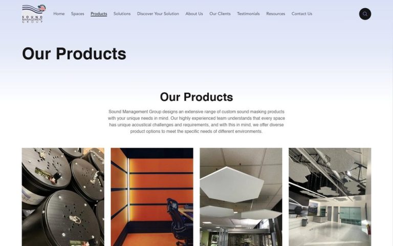 Sound Management Group: Our products