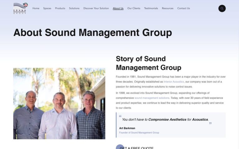 Sound Management Group: About Sound Management Group