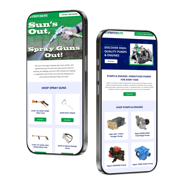 Sprayer Depot retail work
