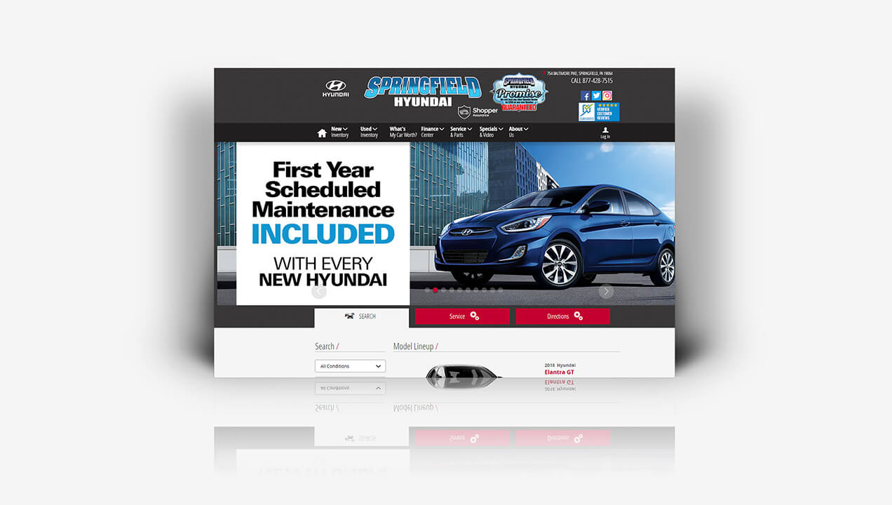 Springfield Hyundai new website design