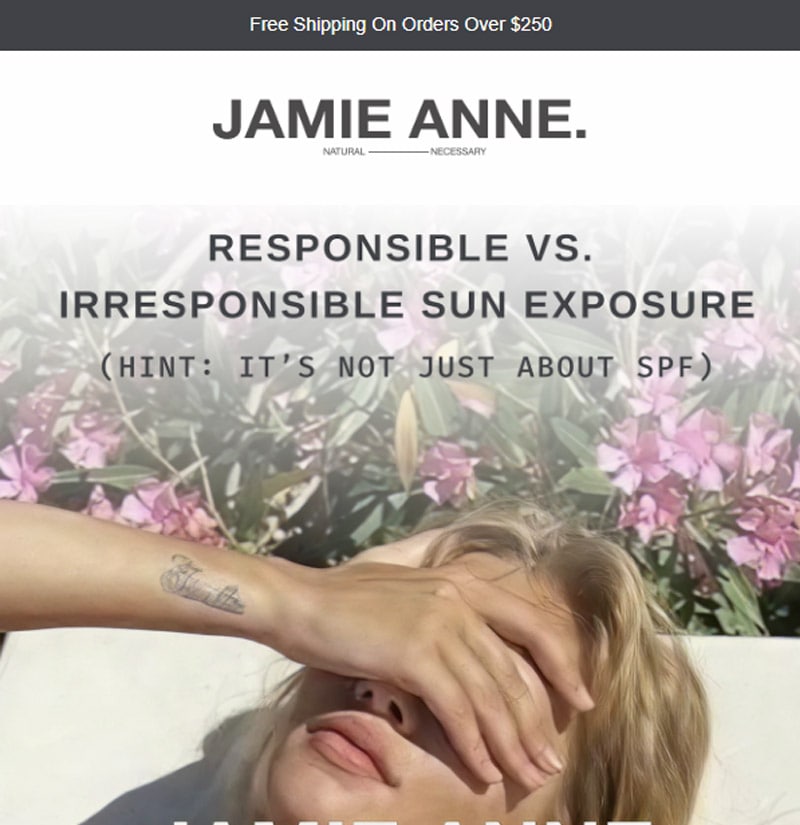 Jamie Anne Aesthetics Beauty & Cosmetics Campaign